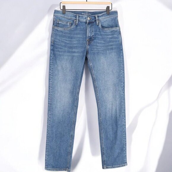 Rising Sun & Co Mens Repreve Slim Fit RCore Jeans 29x34 Light Blue Denim NEW - Picture 2 of 5